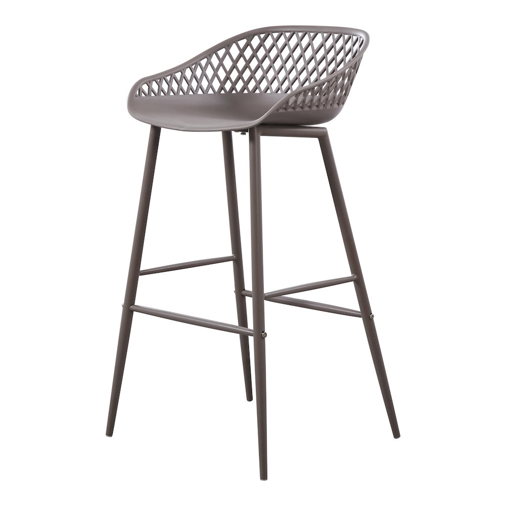 Piazza Outdoor Barstool Grey - Set Of Two. Picture 5