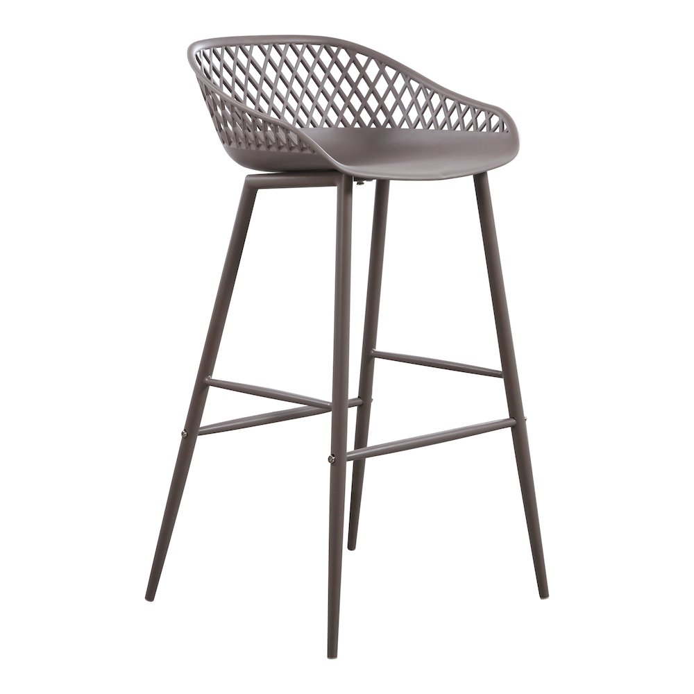 Piazza Outdoor Barstool Grey - Set Of Two. Picture 6
