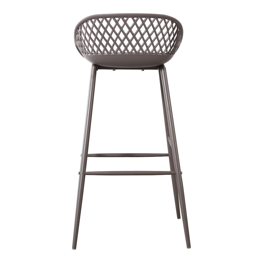 Piazza Outdoor Barstool Grey - Set Of Two. Picture 8
