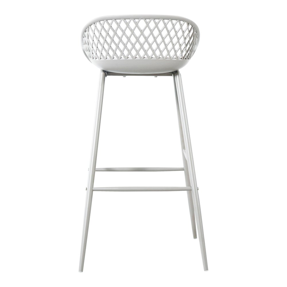 Piazza Outdoor Barstool White - Set Of Two. Picture 8
