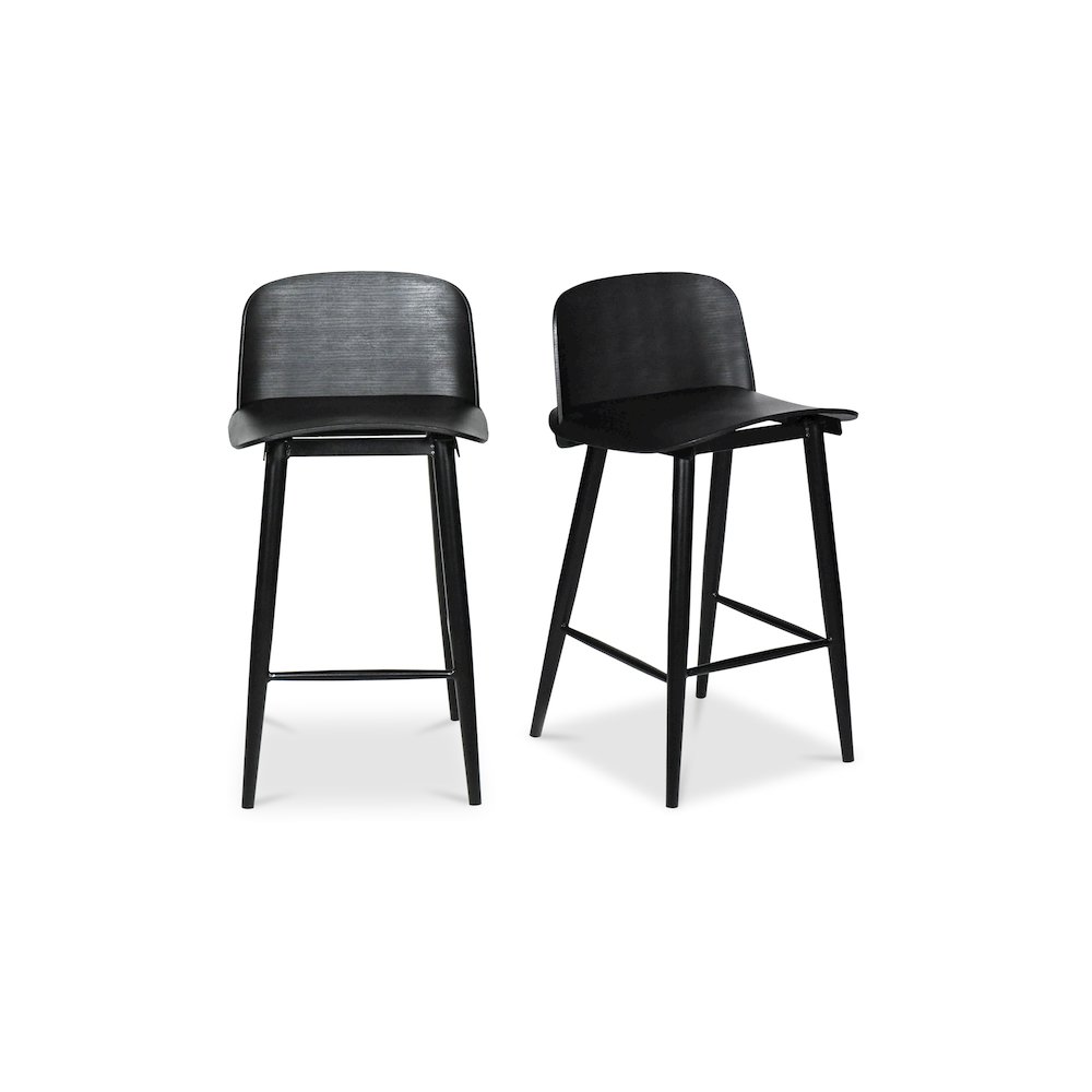Looey Counter Stool Black - Set Of Two. Picture 1