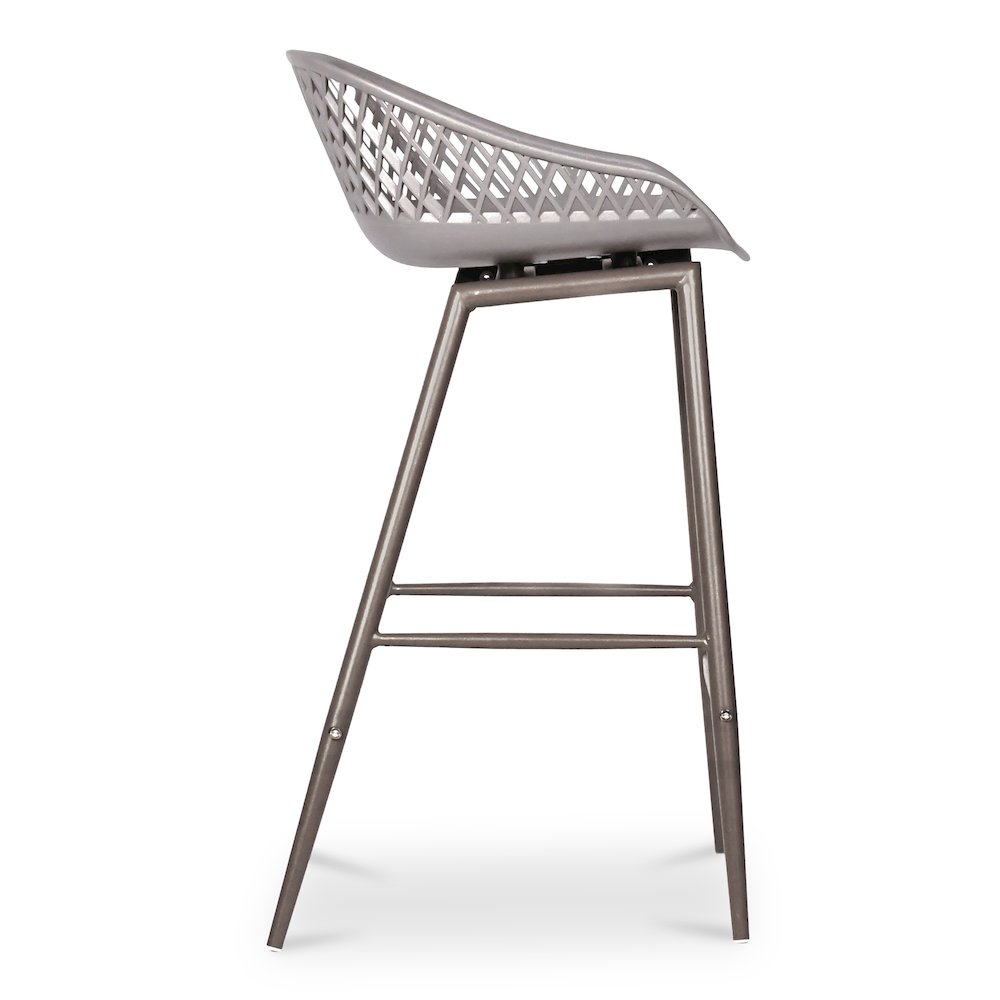 Piazza Outdoor Counter Stool Grey - Set Of Two. Picture 5