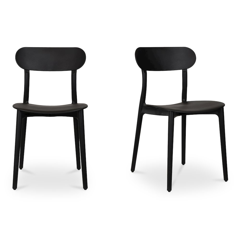 Kent Outdoor Dining Chair Black - Set Of Two. Picture 1