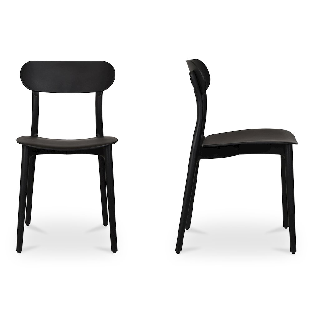 Kent Outdoor Dining Chair Black - Set Of Two. Picture 2