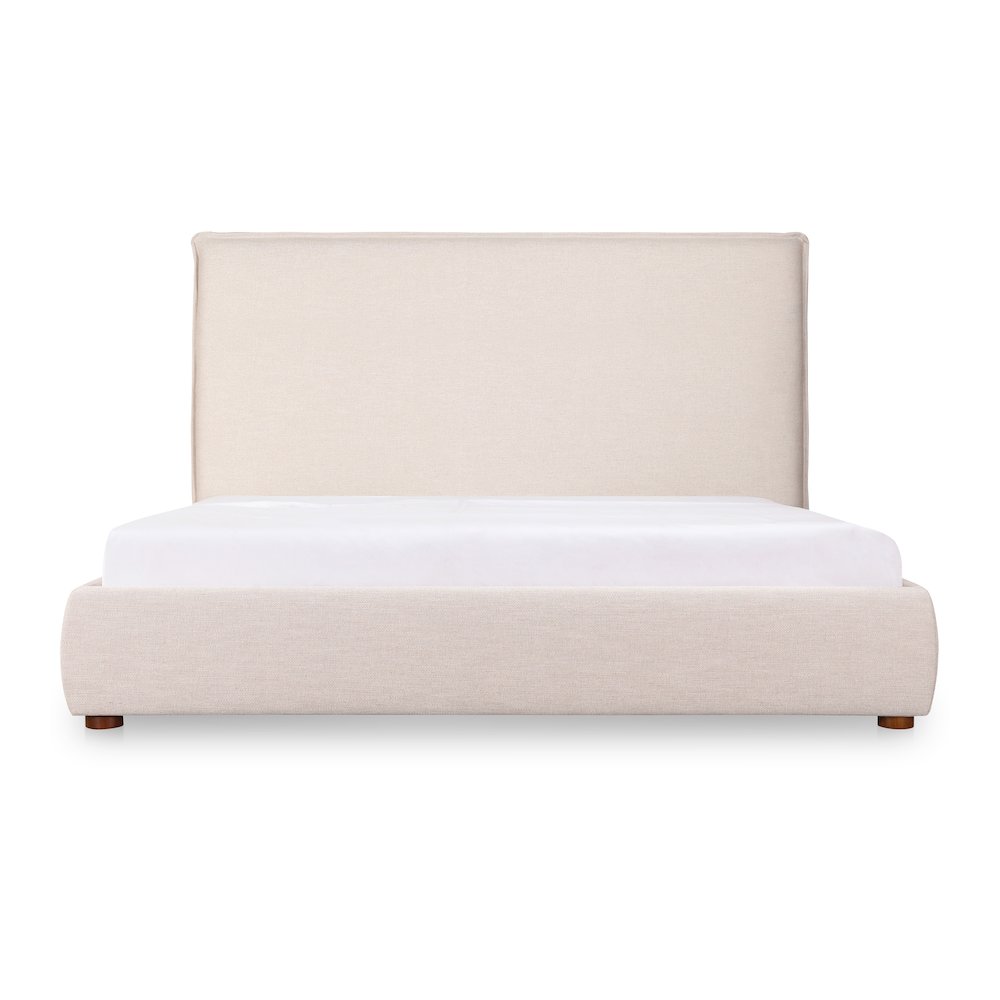 Luzon Queen Bed Tall Headboard Wheat. Picture 1
