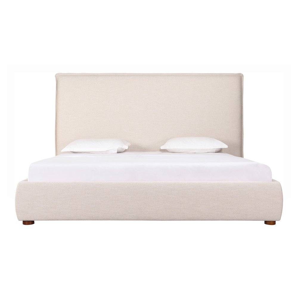 Luzon Queen Bed Tall Headboard Wheat. Picture 3
