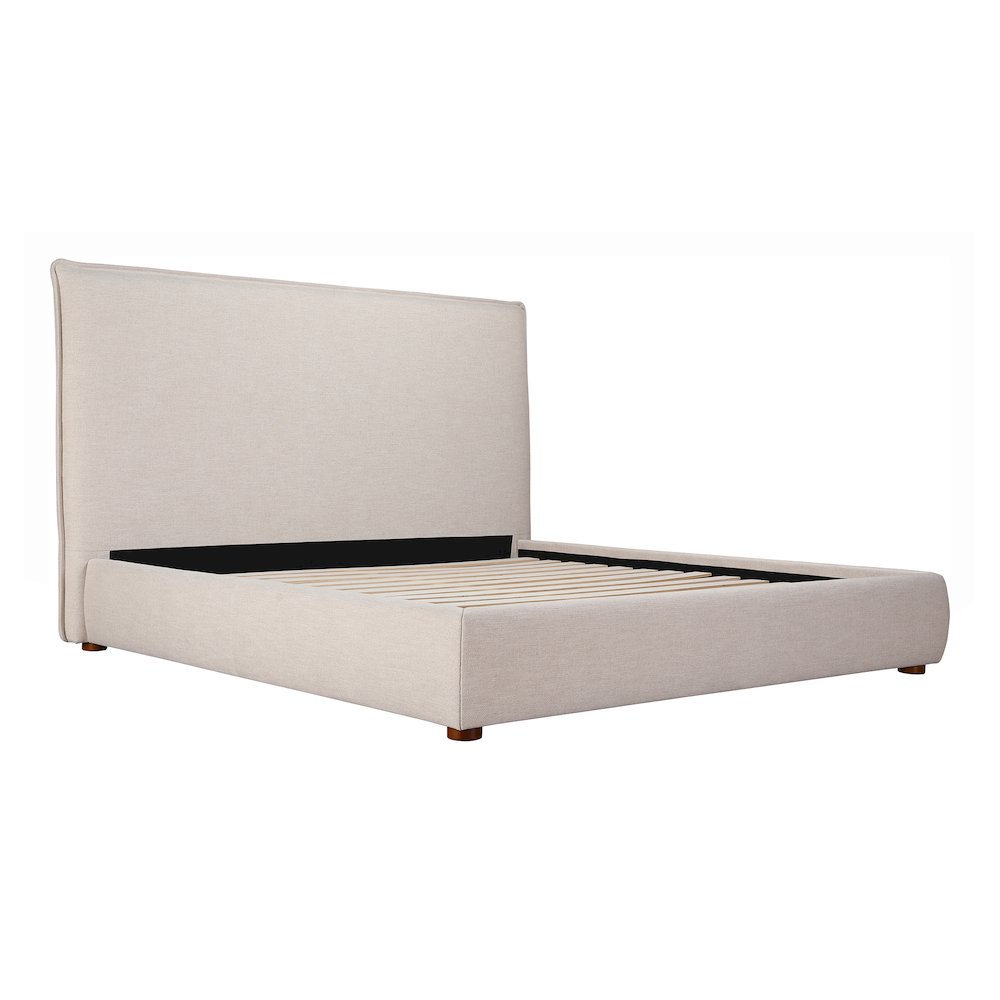 Luzon Queen Bed Tall Headboard Wheat. Picture 4