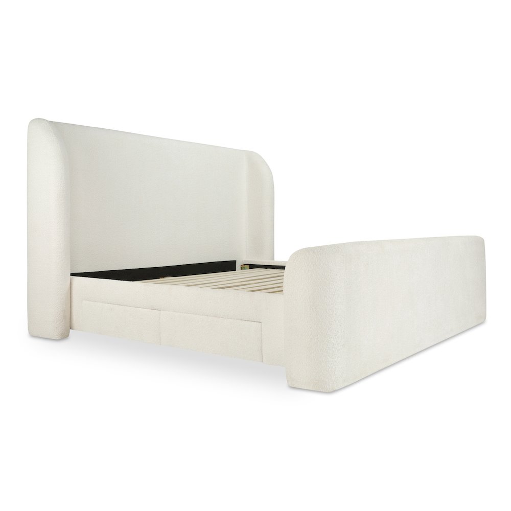 Sophia Queen Storage Bed Cream. Picture 4