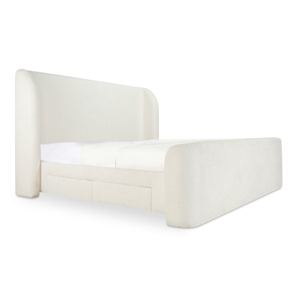 Sophia Queen Storage Bed Cream. Picture 2