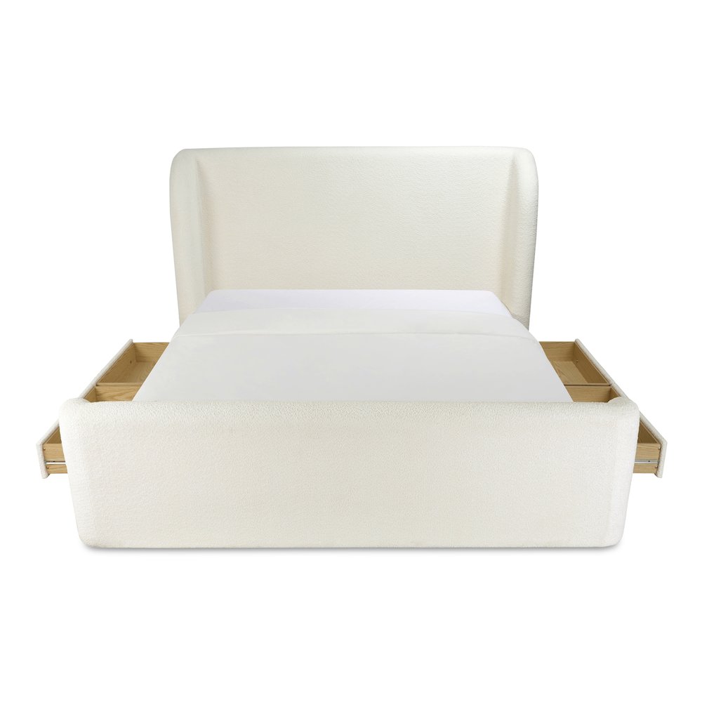 Sophia Queen Storage Bed Cream. Picture 3