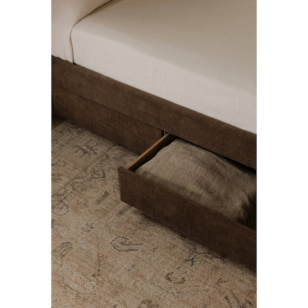 Sophia King Storage Bed Brown. Picture 14