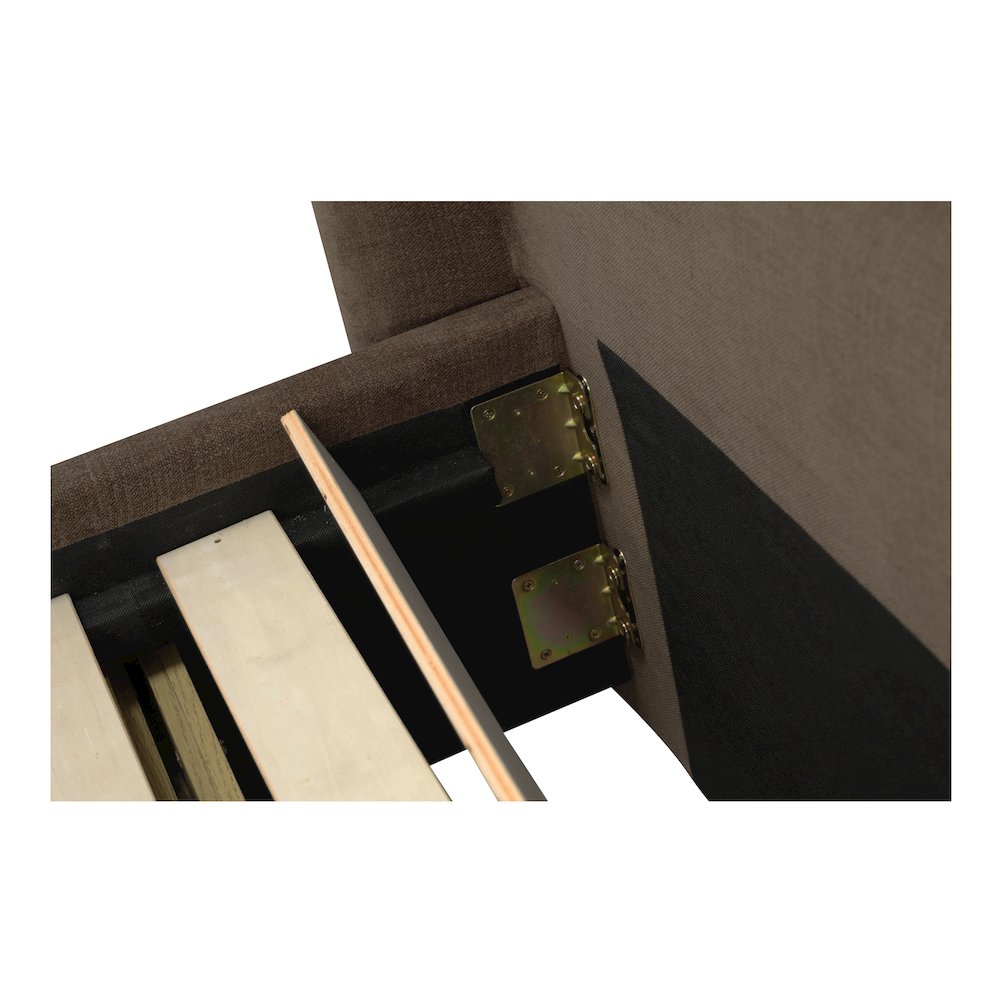 Sophia King Storage Bed Brown. Picture 12