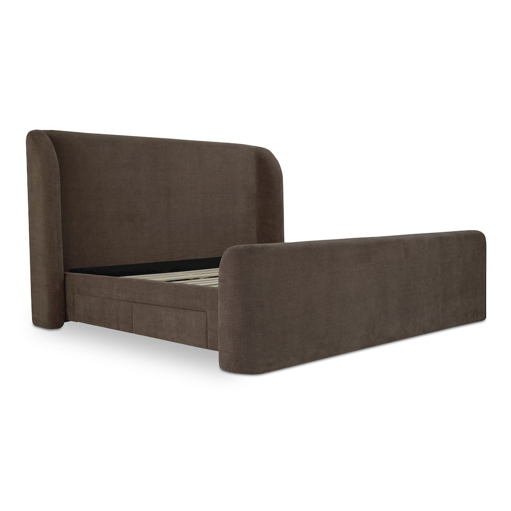 Sophia King Storage Bed Brown. Picture 5