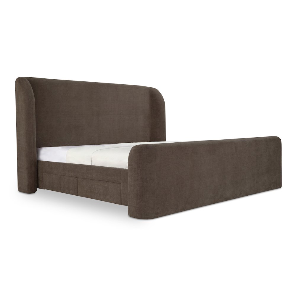Sophia King Storage Bed Brown. Picture 2