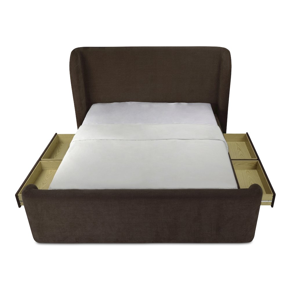 Sophia King Storage Bed Brown. Picture 3