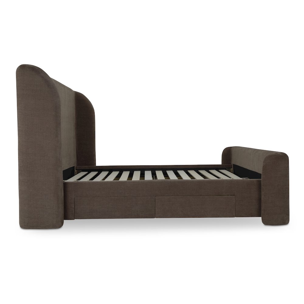 Sophia King Storage Bed Brown. Picture 6