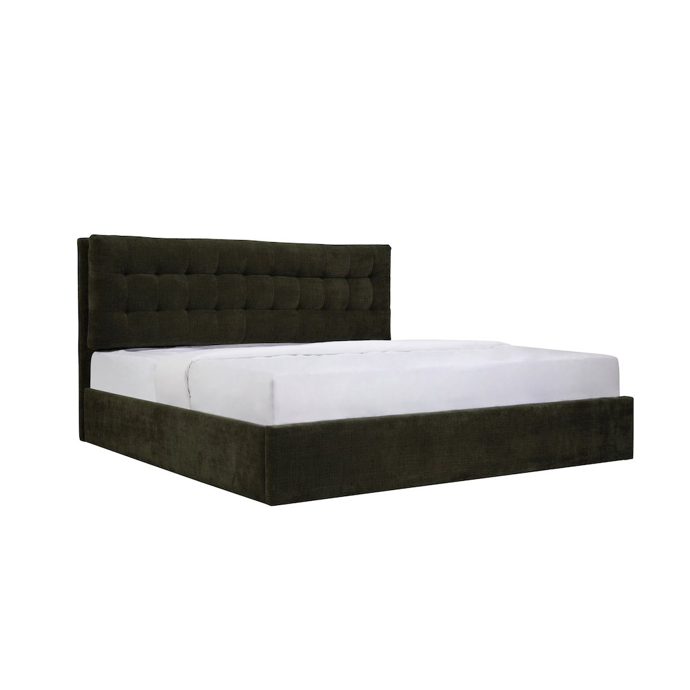 Sebastion King Storage Bed Green. Picture 2