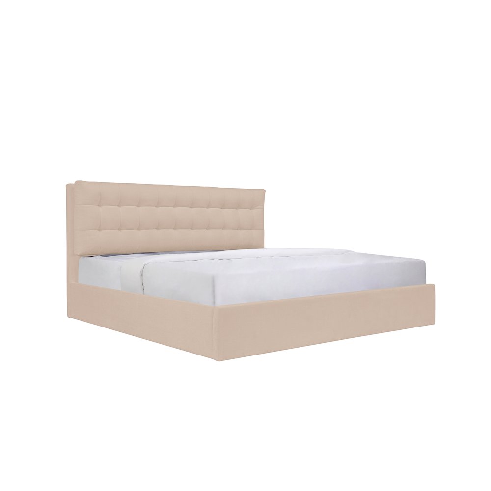 Sebastion Queen Storage Bed Cream. Picture 2