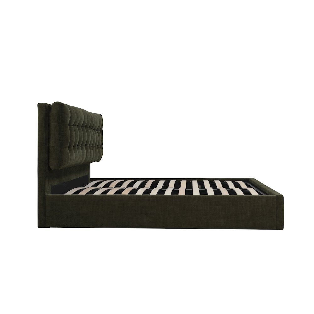 Sebastion Queen Storage Bed Green. Picture 3