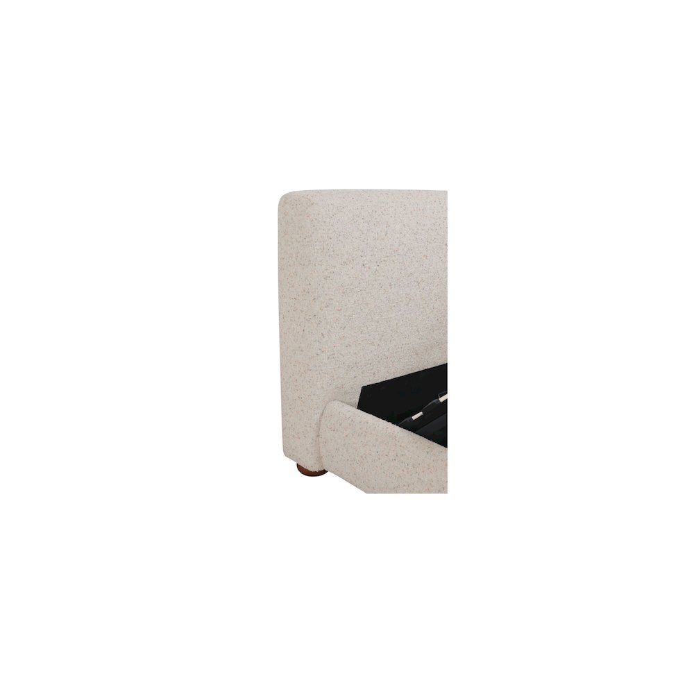 Beau King Storage Bed Speckled Light Grey. Picture 7
