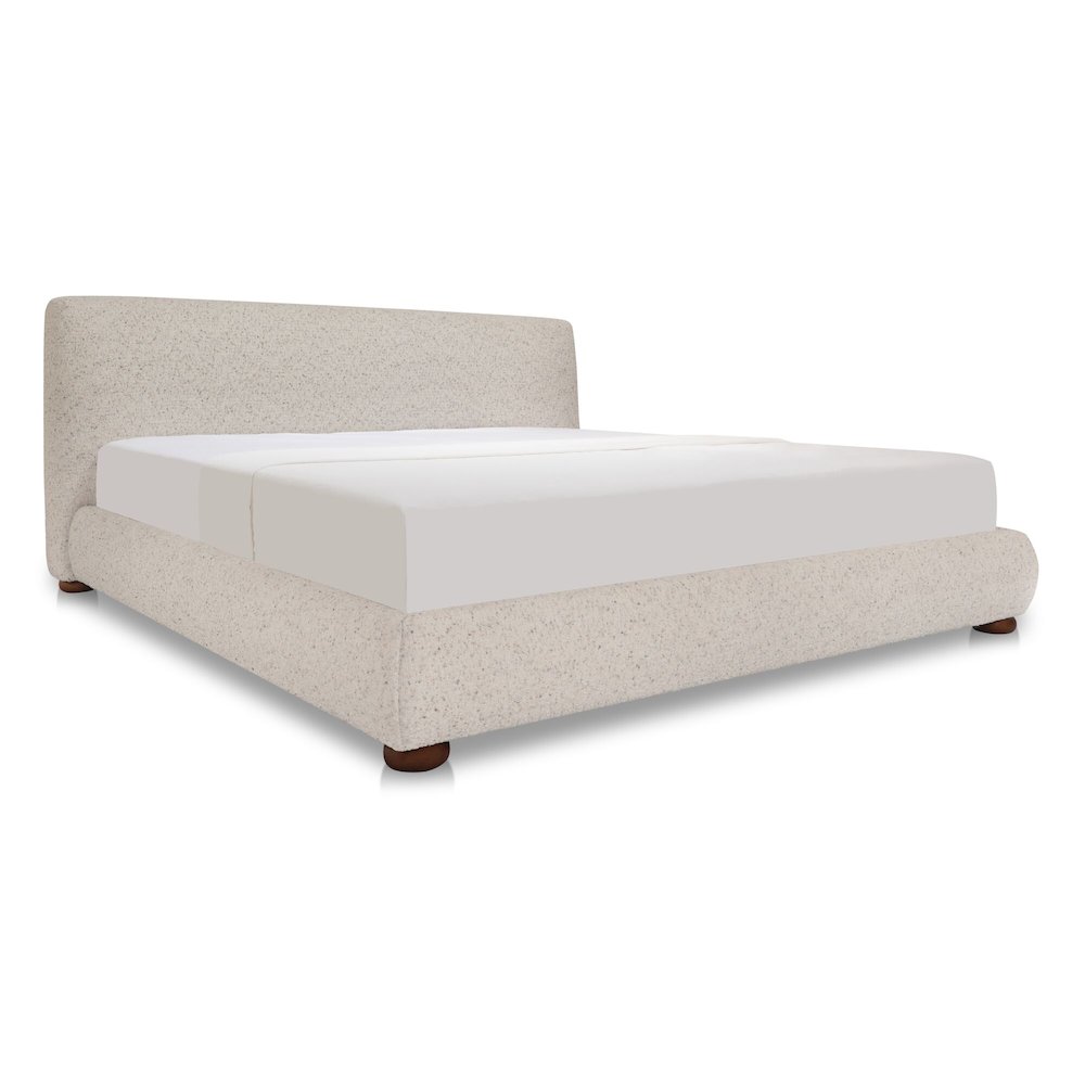 Beau King Storage Bed Speckled Light Grey. Picture 3