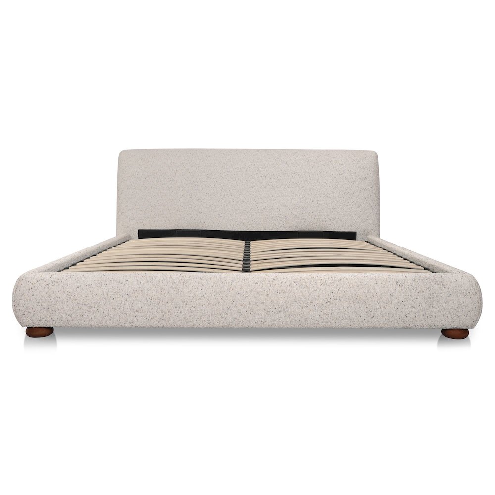 Beau King Storage Bed Speckled Light Grey. Picture 5