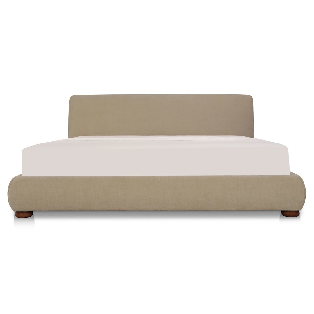 Beau King Storage Bed Warm Beige. Picture 1