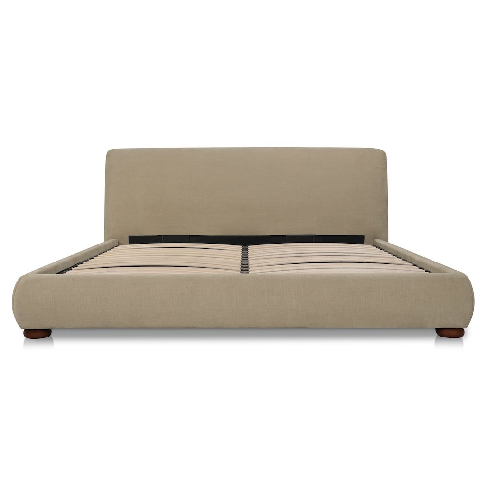 Beau Queen Storage Bed Warm Beige. Picture 5