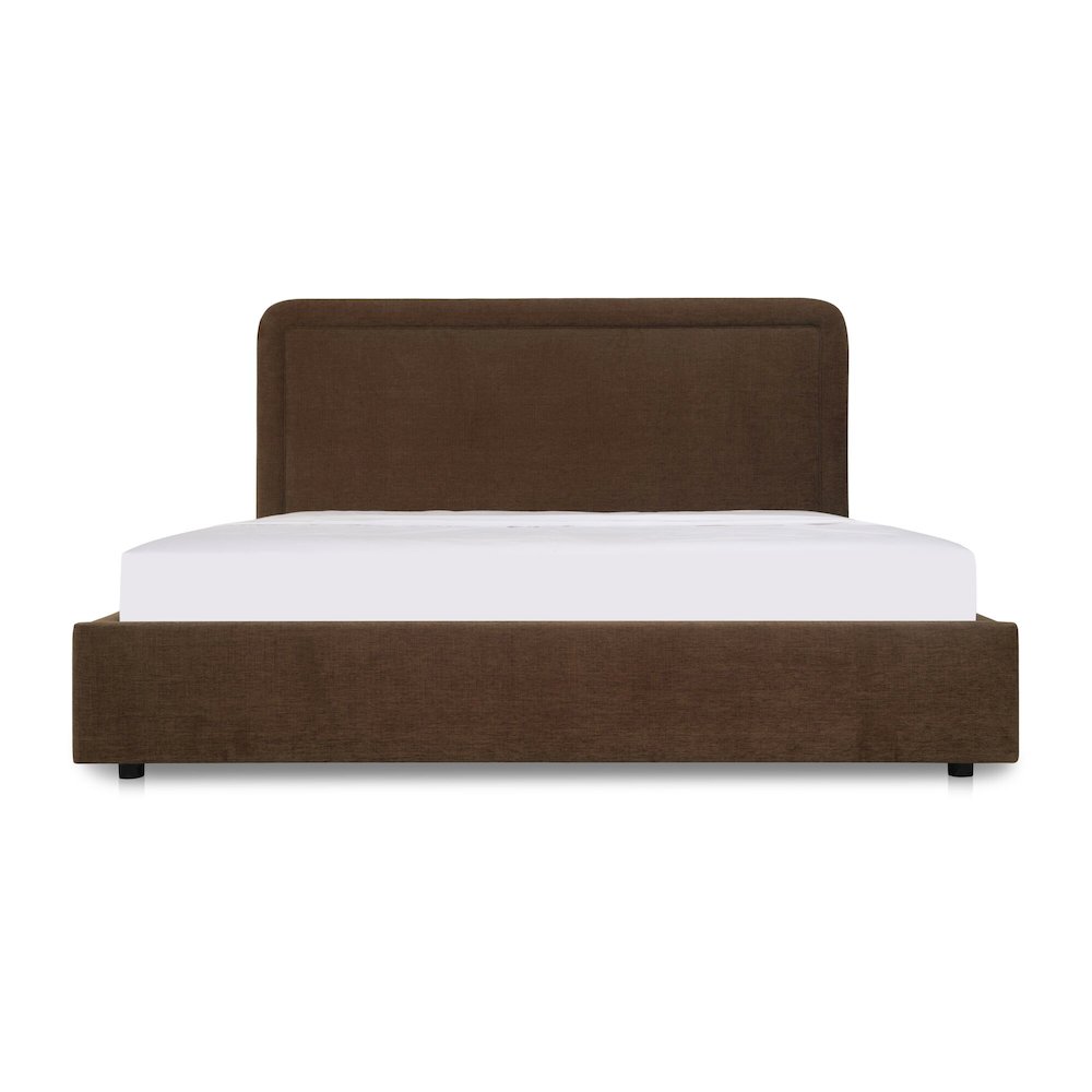 Simon Queen Storage Bed Brown. Picture 1