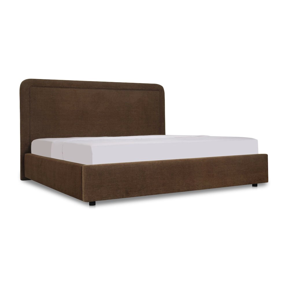 Simon Queen Storage Bed Brown. Picture 2