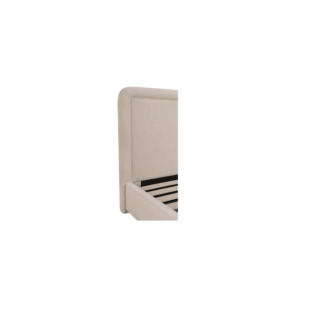 Simon Queen Storage Bed Flecked Beige. Picture 6