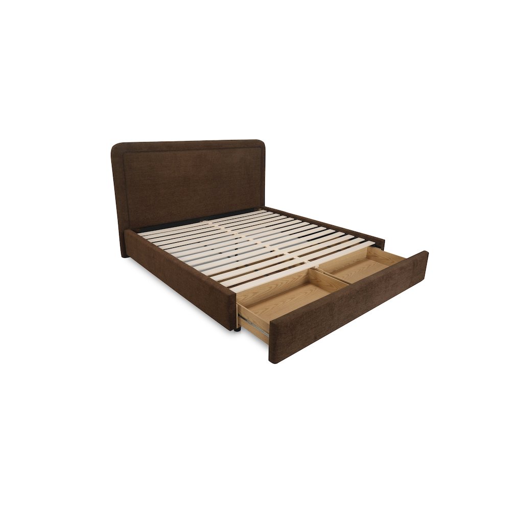 Simon King Storage Bed Brown. Picture 2