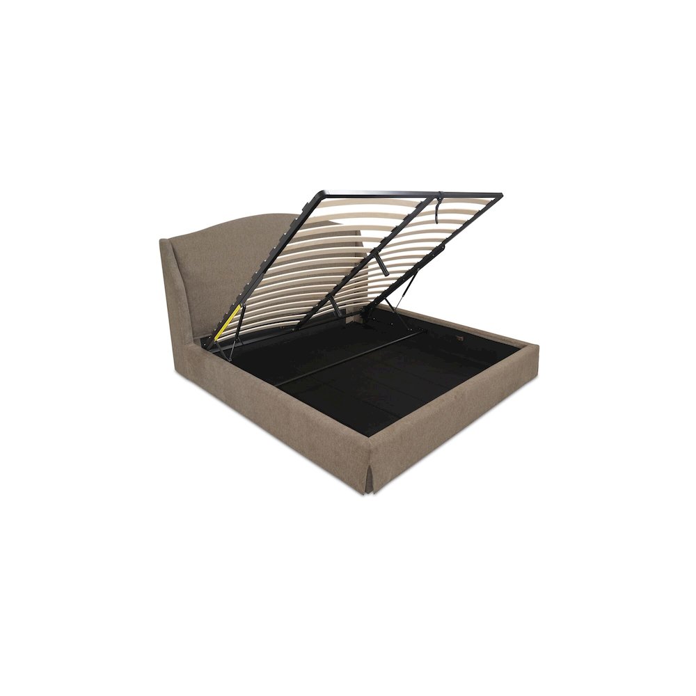 Weston King Storage Bed Brown. Picture 2