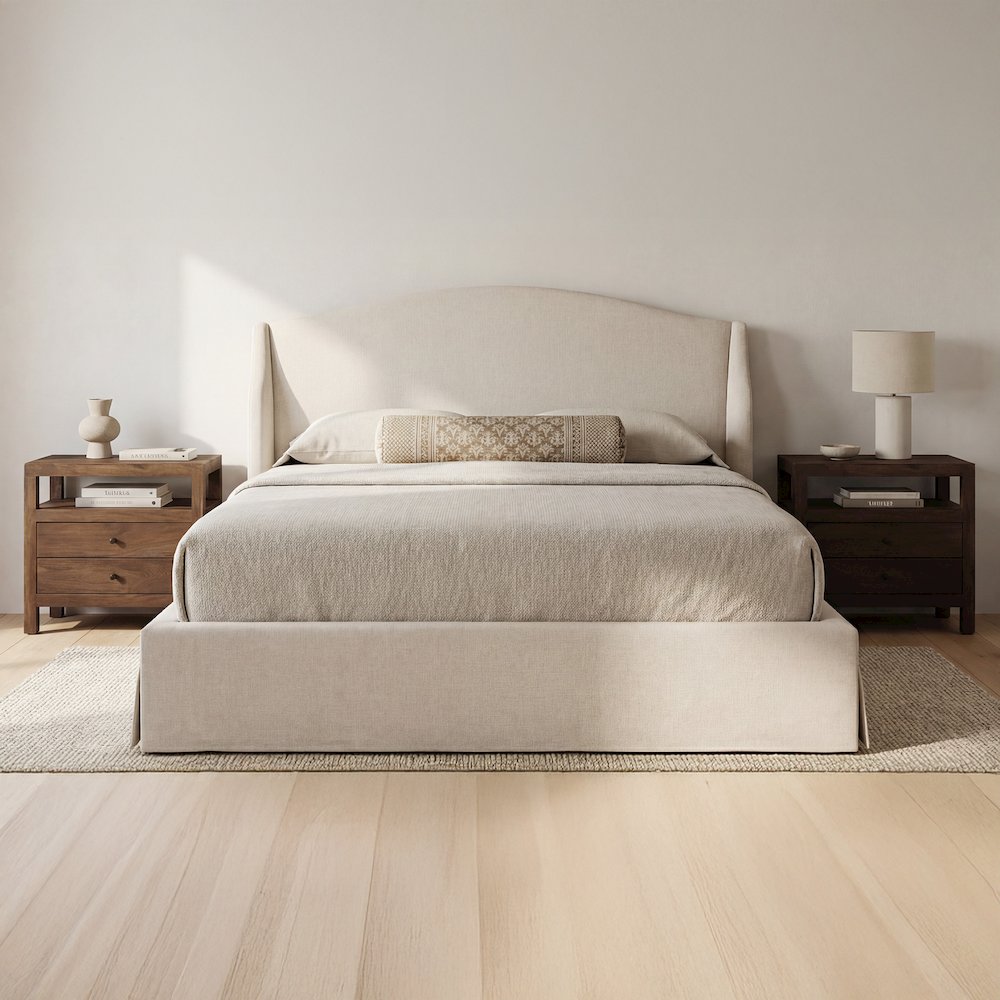 Weston King Storage Bed Cream. Picture 7