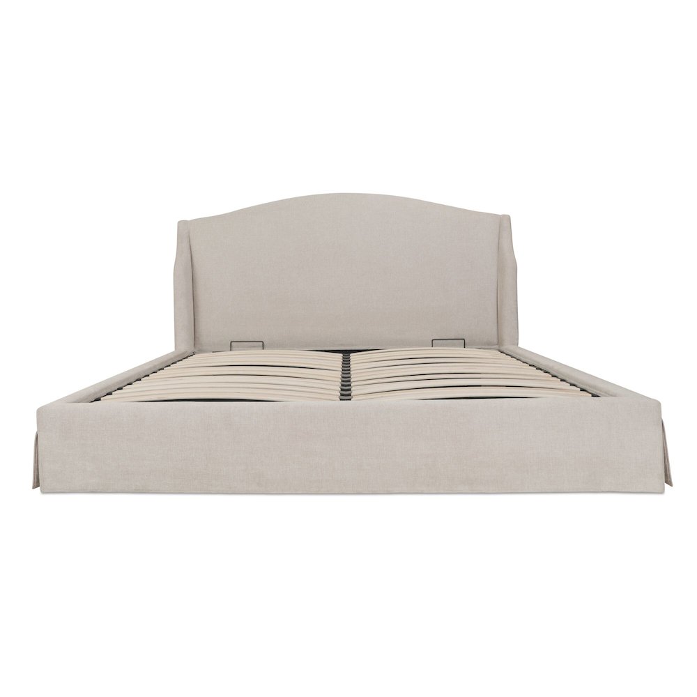 Weston King Storage Bed Cream. Picture 4