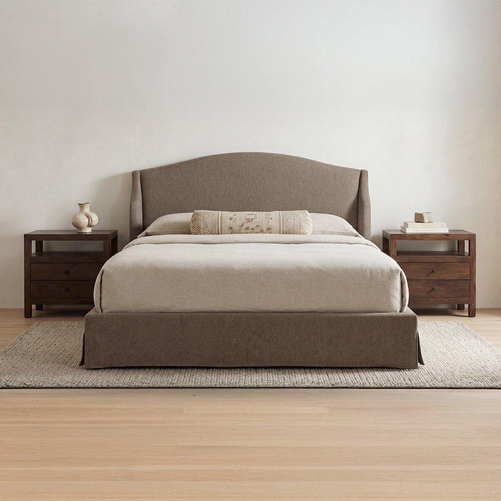 Weston Queen Storage Bed Brown. Picture 6