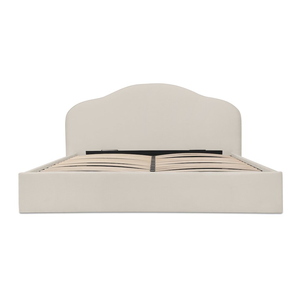 Maggie King Storage Bed Cream. Picture 5
