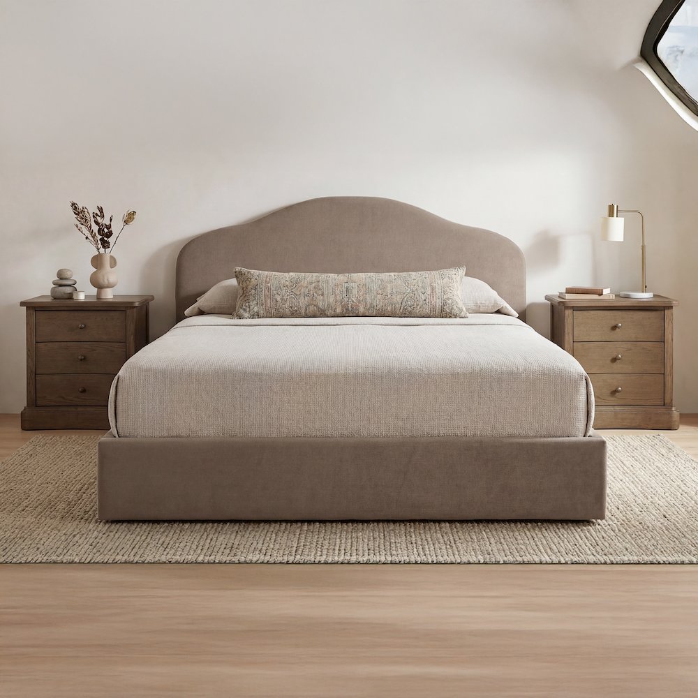 Maggie King Storage Bed Taupe. Picture 8