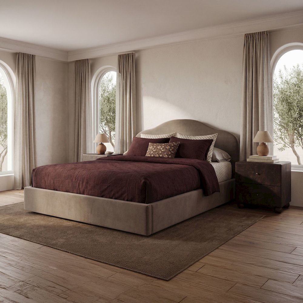 Maggie King Storage Bed Taupe. Picture 2