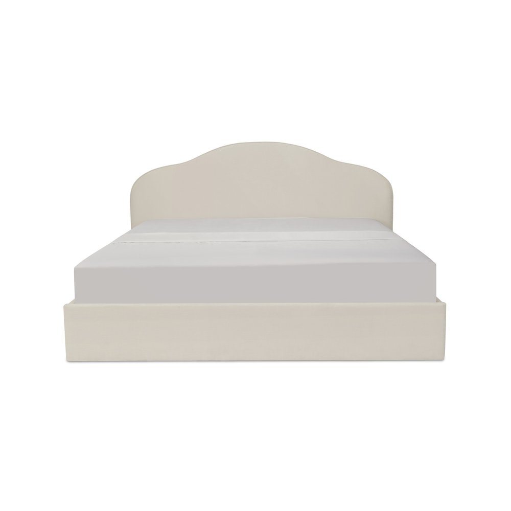 Maggie Queen Storage Bed Cream. Picture 1