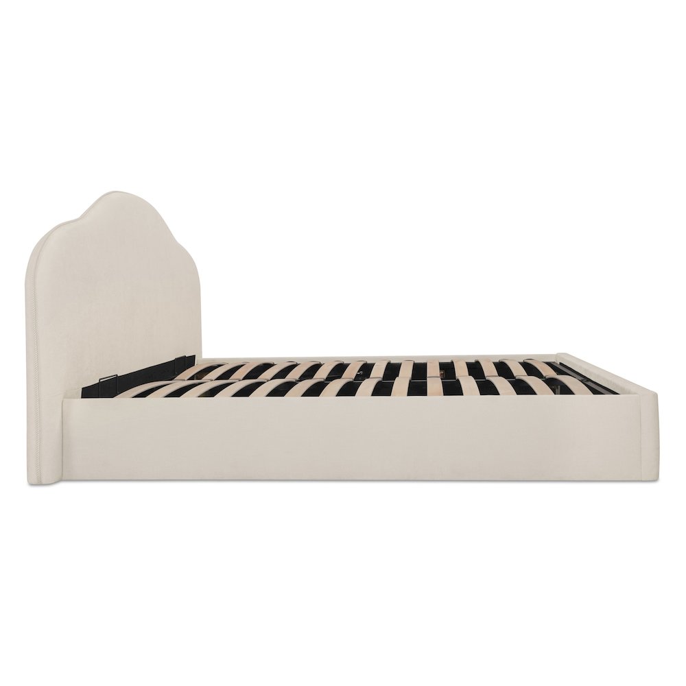 Maggie Queen Storage Bed Cream. Picture 4