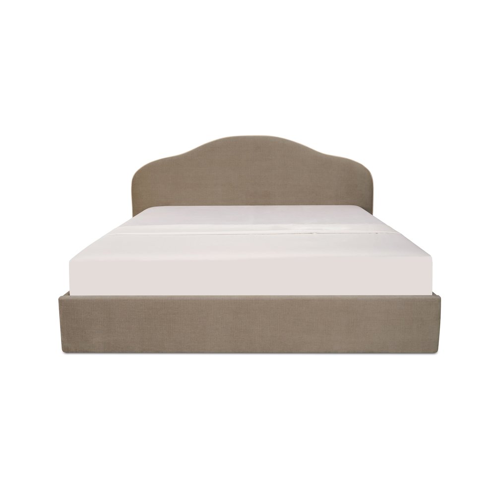 Maggie Queen Storage Bed Taupe. Picture 1