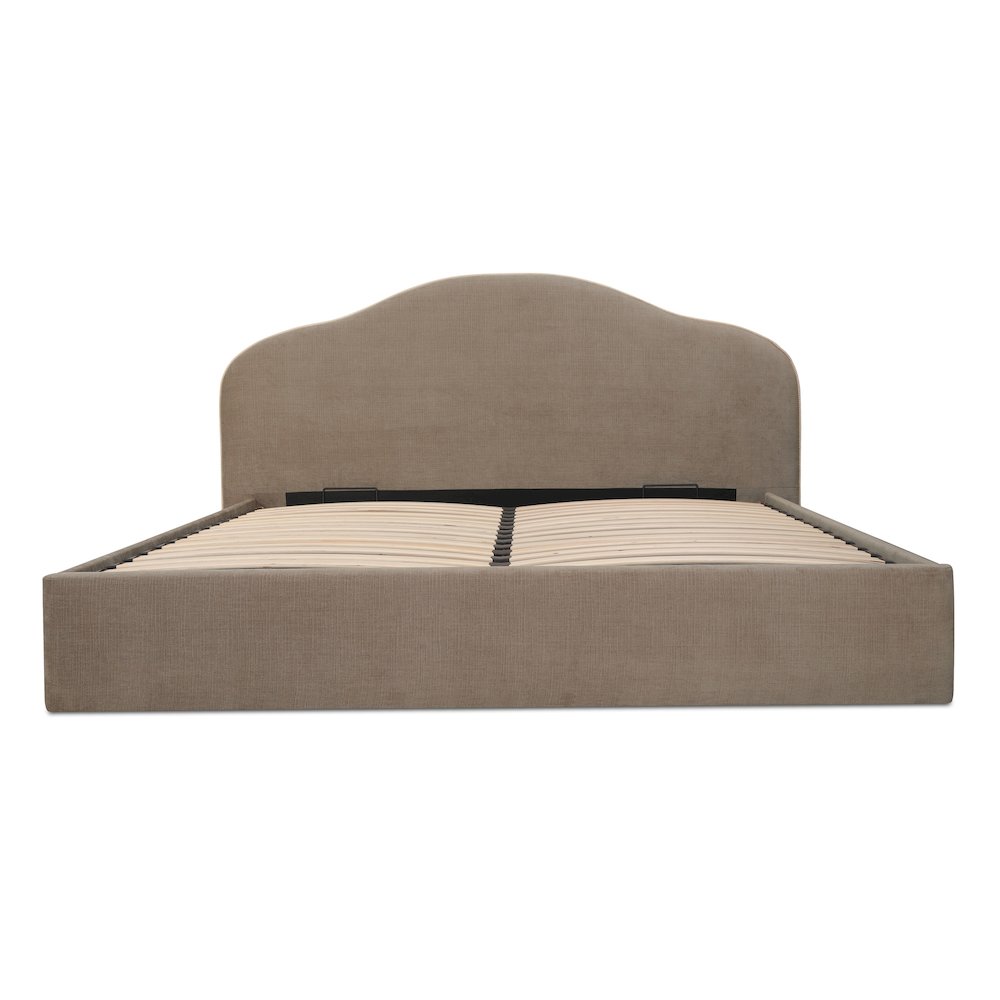 Maggie Queen Storage Bed Taupe. Picture 5