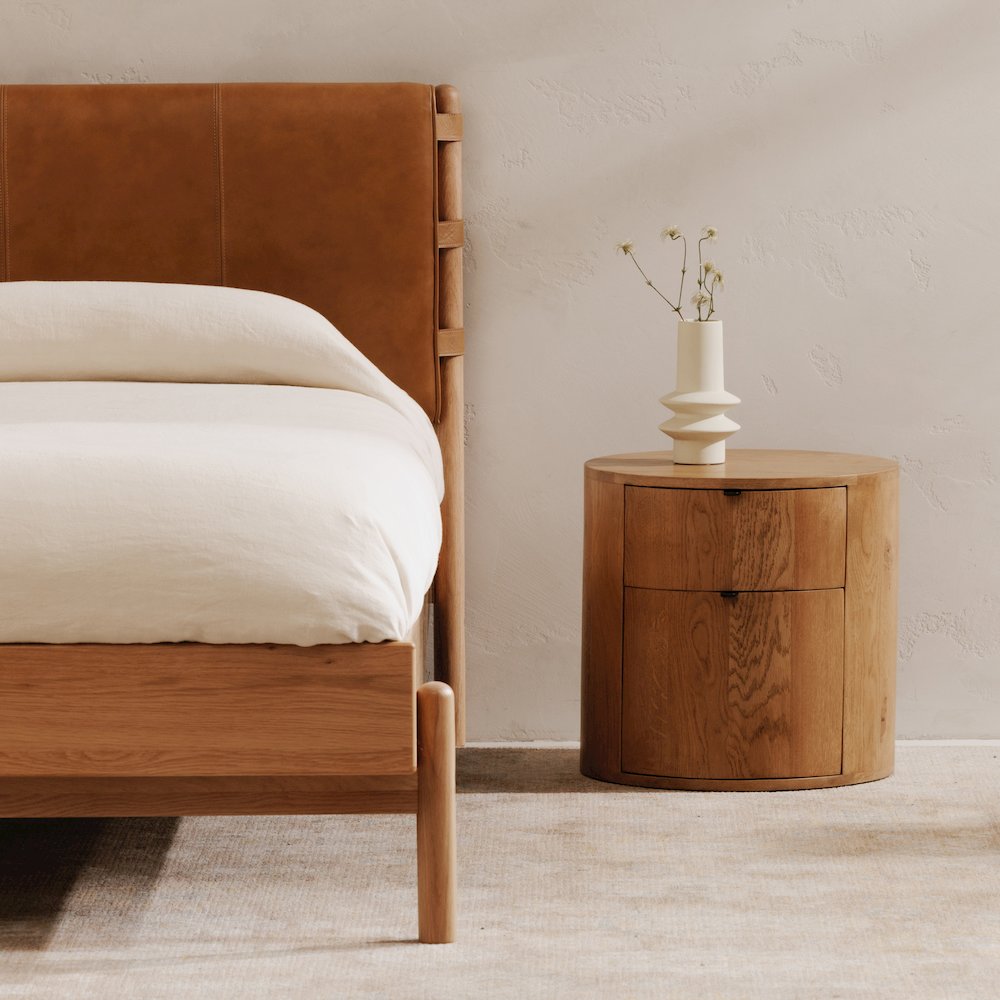 Theo Two Drawer Nightstand. Picture 8