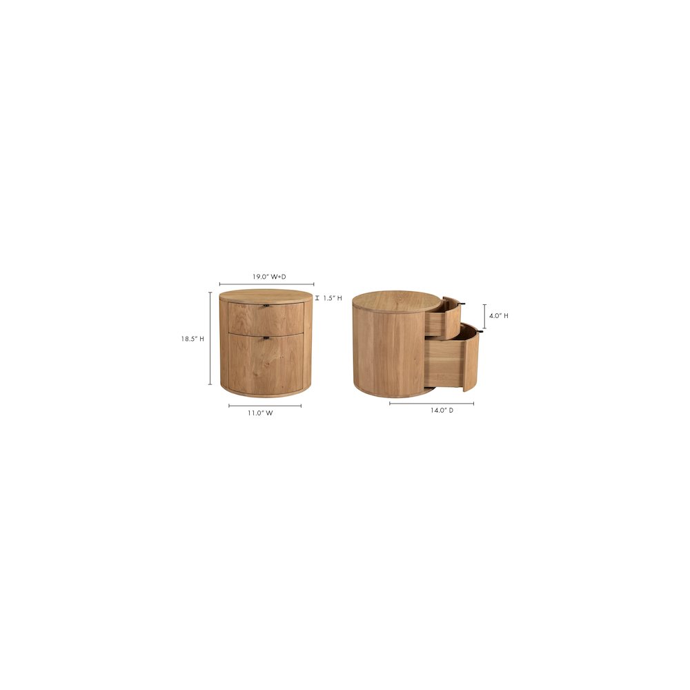 Theo Two Drawer Nightstand. Picture 11
