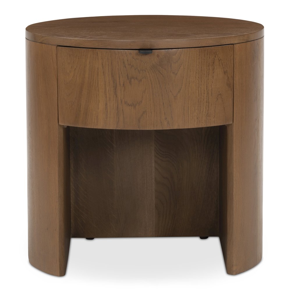 Theo 1 Drawer Nightstand Brown. Picture 1