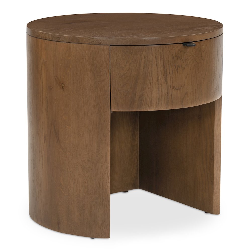 Theo 1 Drawer Nightstand Brown. Picture 2
