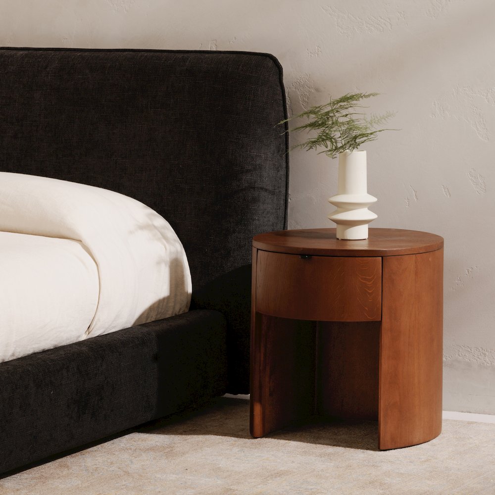 Theo 1 Drawer Nightstand Brown. Picture 10