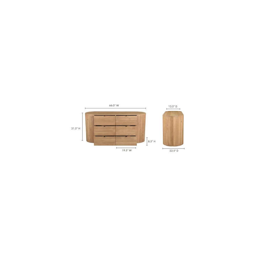 Theo 6 Drawer Dresser. Picture 11