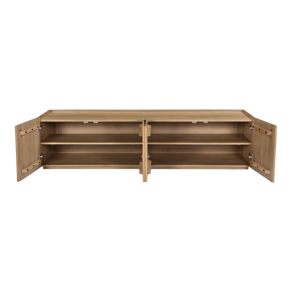 Plank Media Cabinet Natural. Picture 4